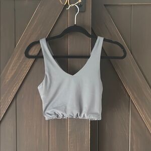 PrettyLittleThing Gray Crop Top